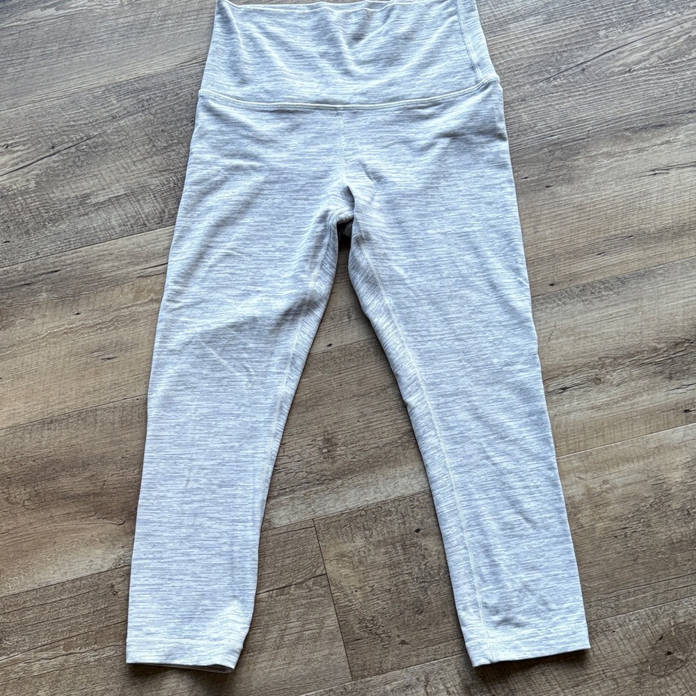 Lululemon leggings crop heather grey